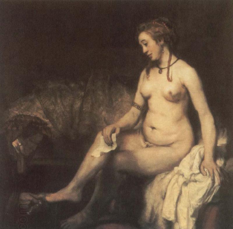 REMBRANDT Harmenszoon van Rijn Bathsheba Bathing with King David-s Letter